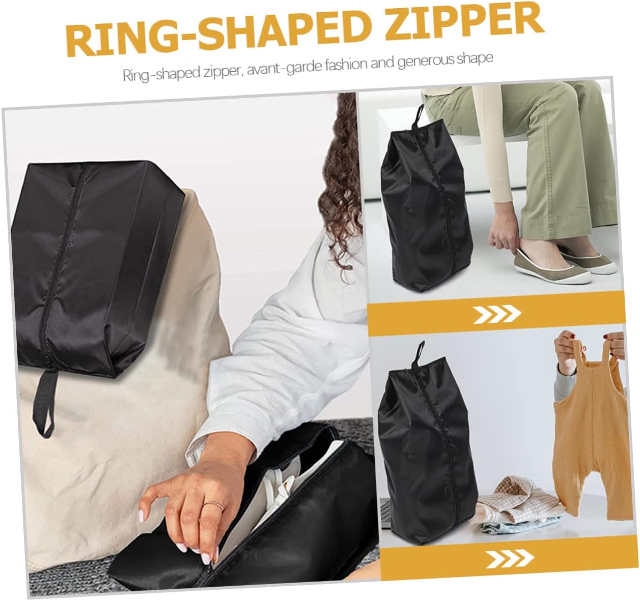 Xmas 2pcs Travel Shoe Bags 43x23cm 210d Oxford Cloth Organizer