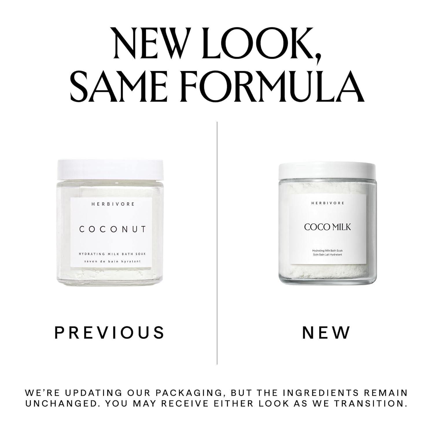 HERBIVORE Coconut Milk Bath Soak | Deeply Hydrating + Skin Softening, Soothing Light Coconut Scent, Vegan, Plant-Based - Image 3