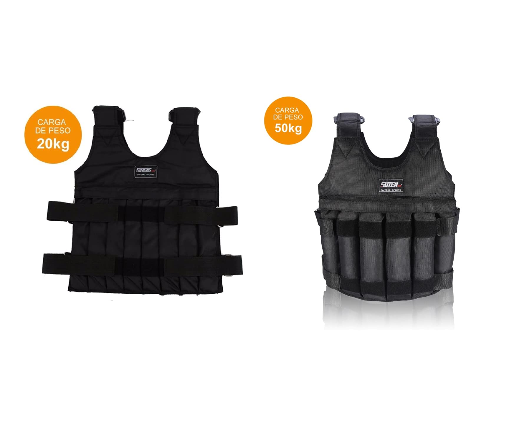 Ducomi Luc Giubbotto Zavorrato Regolabile, Gilet Pesi con Buste Porta Sabbia Estraibili, Fitness, Allenamento Palestra Esercizio, Giubbetti Zavorrati, Corpetto Pesante Pesi Non Inclusi (50 kg)