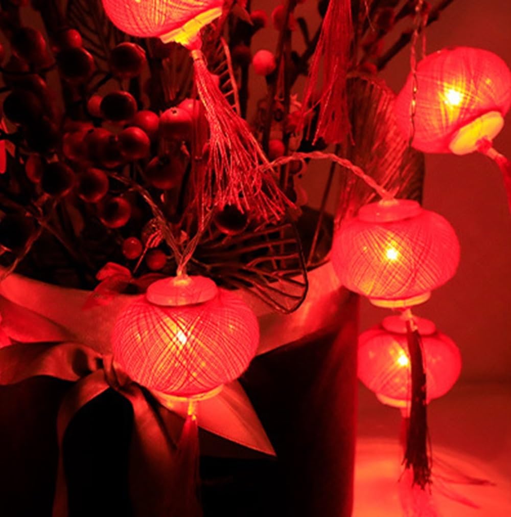 Amazon.co.jp: DIFEIUKI 中華提灯 LEDライト ストリングライト