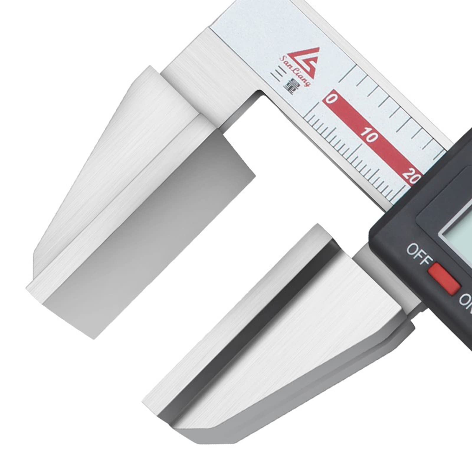 Digitaler Messschieber für Drahtseil, verbreiterter Messamboss, Messbereich: 0-150 mm, mm/Zoll, Auflösung 0,01 mm,0-150mm