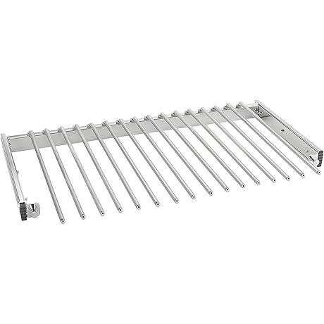 Rev-A-Shelf Pull Out Wire Frame for Pants and Trousers, Space-Saving Closet Organizer