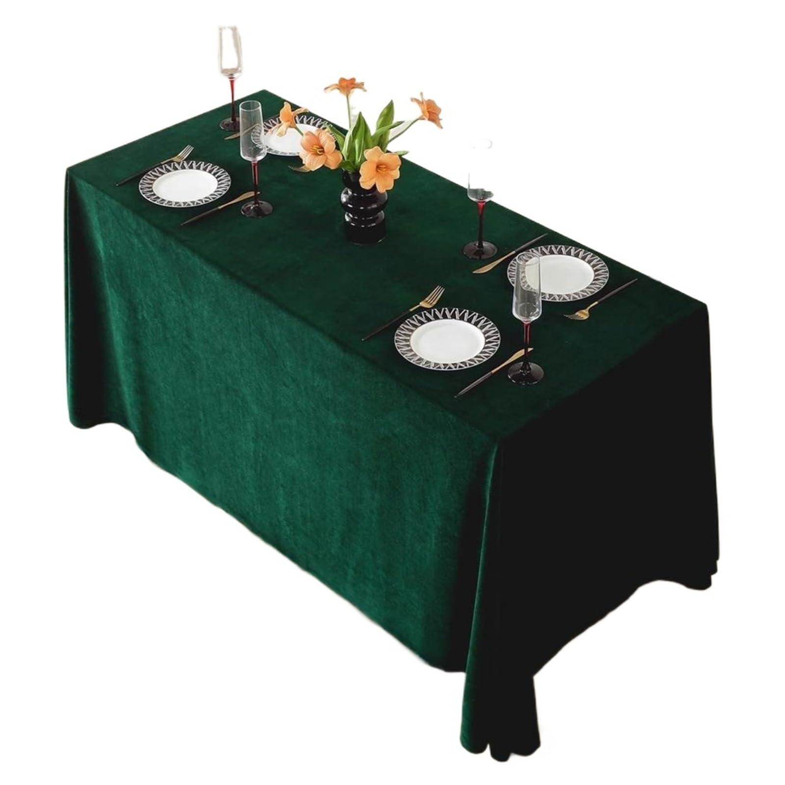 Mantel Rectangular for Banquetes, Fiestas, restaurantes, hoteles y conferencias Mantel de Conferencia(Black XXL)