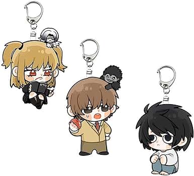 Amazon.co.jp: デスノート 夜神月 L 弥海砂 キーホルダー 3個セット