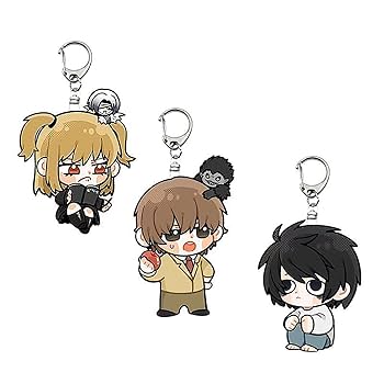 Amazon.co.jp: デスノート 夜神月 L 弥海砂 キーホルダー 3個