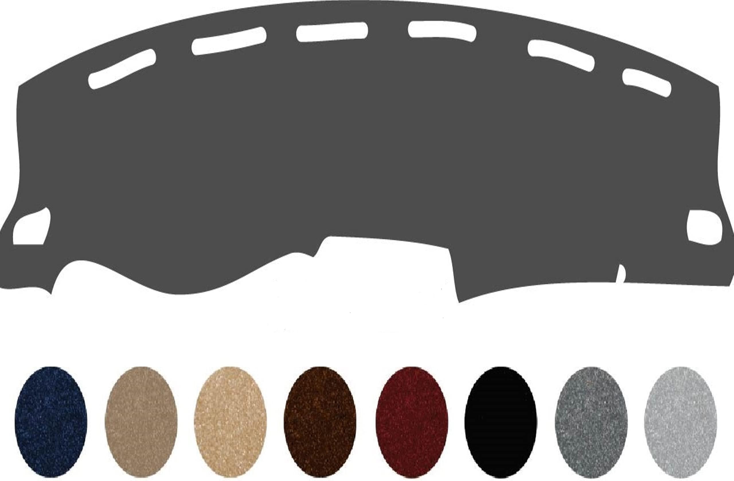 Custom Made Carpet Dash Board Cover Fits for Toyota Yaris Dash Cover Mat Pad Fits 2015-2018 (Charcoal)