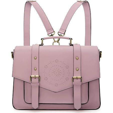 Amazon.com: ECOSUSI Mochila para mujer, maletín de mensajero para laptop,  de piel vegana, para portátiles de 15.6 pulgadas, color rosa : Ropa,  Zapatos y Joyería