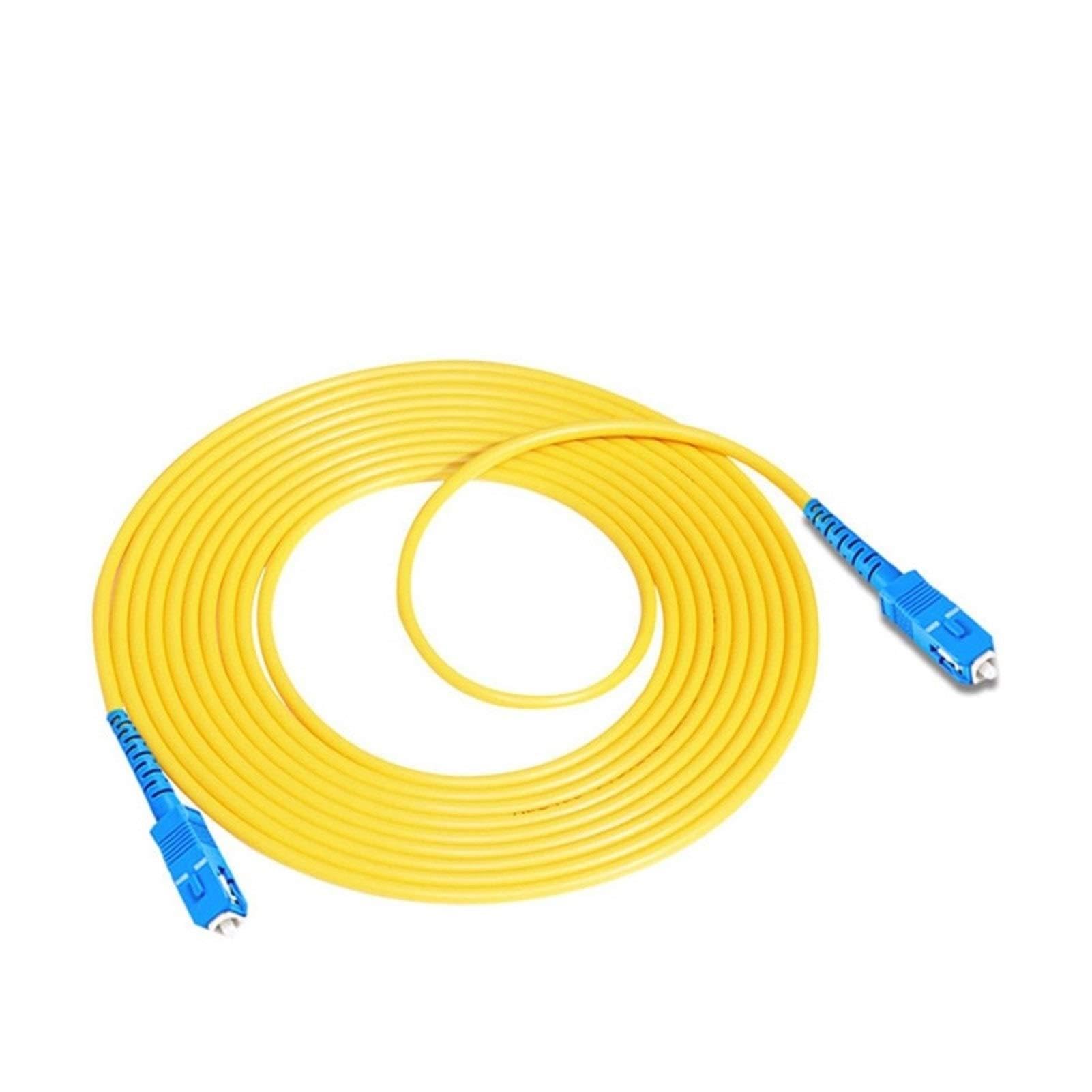 Cordon pigtail fibre optique SC-SC monomode 5m FTTH jumper câble 10pcs