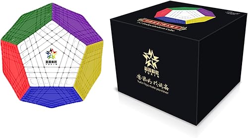 Miniatura 7 de YuXin Teraminx - Cubo de dadecahedyon sin calcomanías, 7 x 7, cubo de 12 caras, rompecabezas gigaminx 7 x 7 megaminx Speed Cube