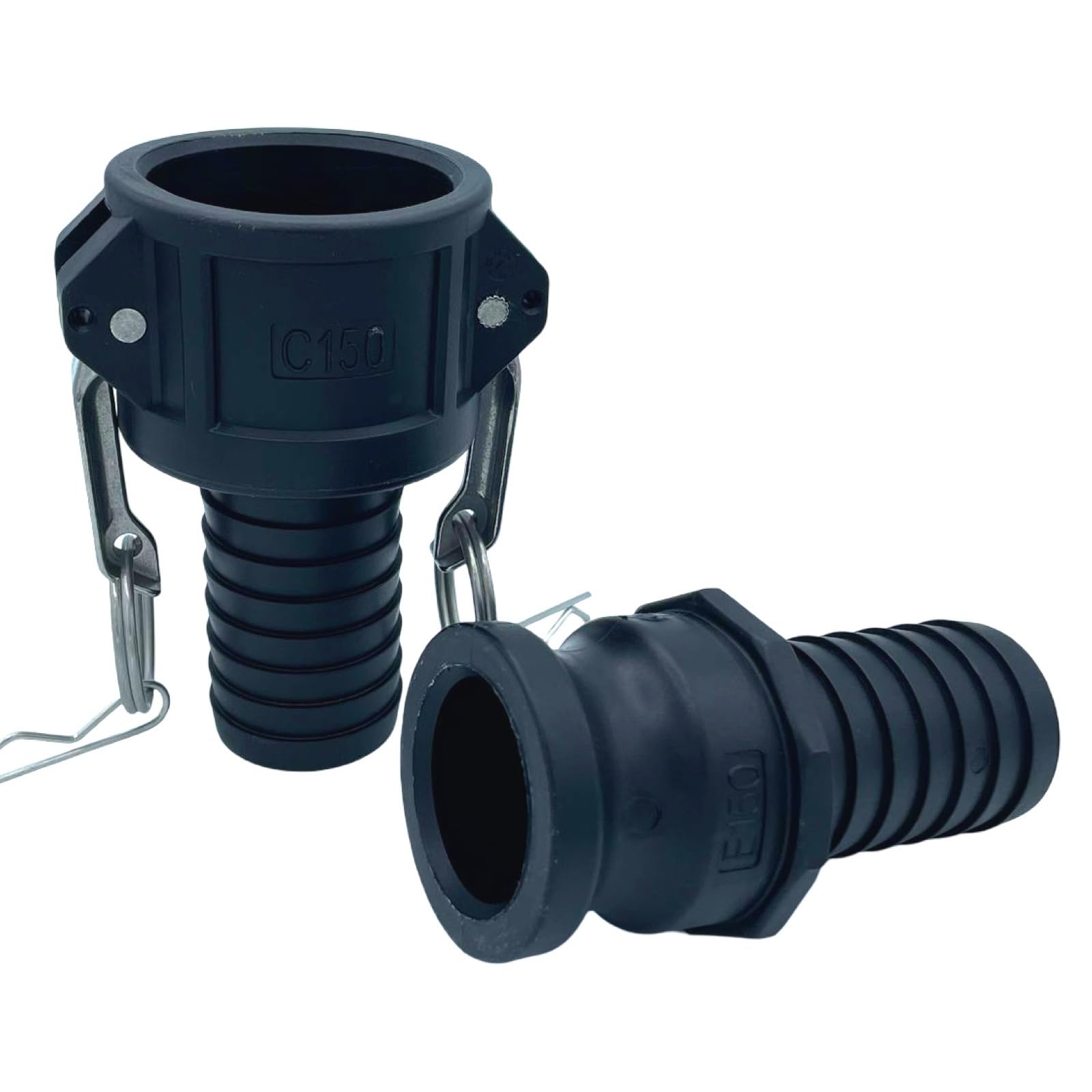 Kamlock Schnellkupplung Set – 1 bis 2 Zoll (C100–C200) – PP Camlock Schlauchverbinder mit Hebelverschluss – für Industrie, Landwirtschaft, Bau & Gewerbe (1 1/4" / 32mm / C125)