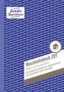Avery Zweckform Haushaltsbuch A5 mit Jahresübersicht