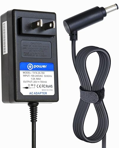 T-Power - Cargador de 26 V para Dyson V7 V8 Absolute, Motorhead, Aspiradora sin cable Animal, Adaptador de CA CC Fuente de alimentación Clase 2