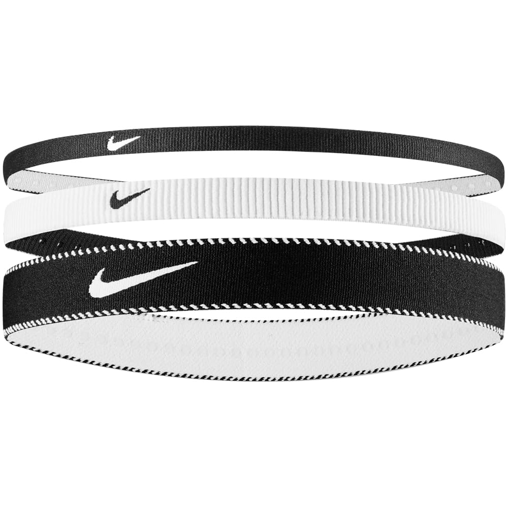 NIKE Diadema flexible clásica mixta (paquete de 3)