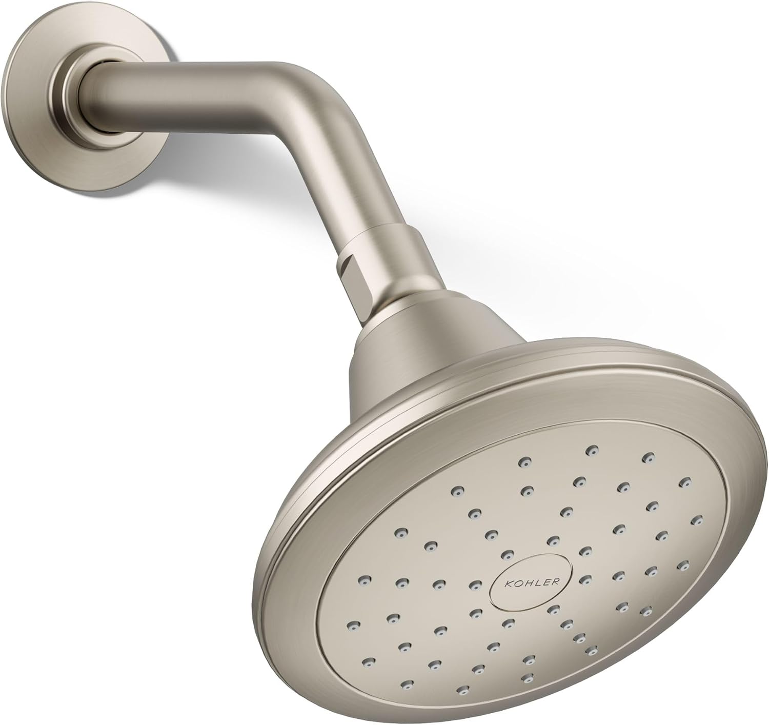 KOHLER 45417-G-BN Pinstripe Showerhead, Brushed Nickel