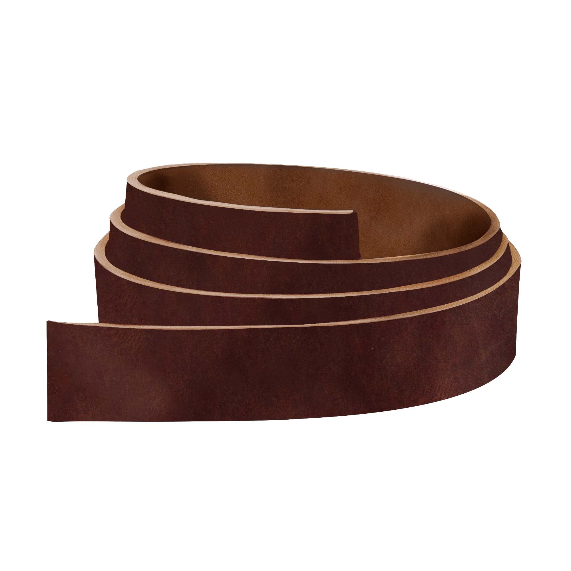ELW Cognac-Riemen, Gürtel, Streifen, 5,1 x 213 cm, Latigo-Leder für Rindsleder, schweres Basteln, Haustierhalsbänder, Rohlinge, Zubehör, Schmuck ry, Key C. hains