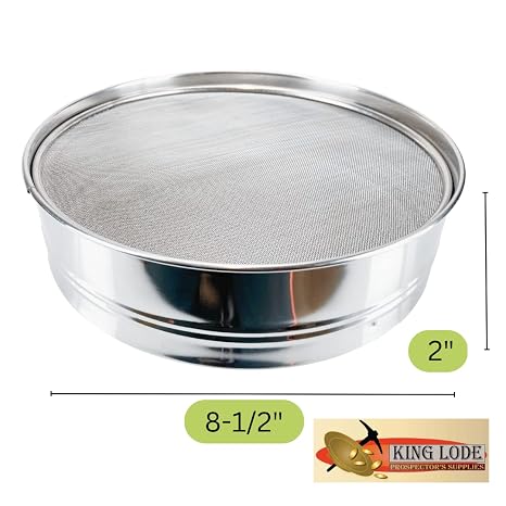 HOMEGARDEN 8 Soil Sieves Set | 5 Pc Set Includes 1 Stainless Steel Frame + 4 Sieve Screens | Screen Sizes 0.5mm, 1mm, 2mm, 3mm | Great for Sifting Rocks, Seeds, Dirt, Compost and Potting Soil