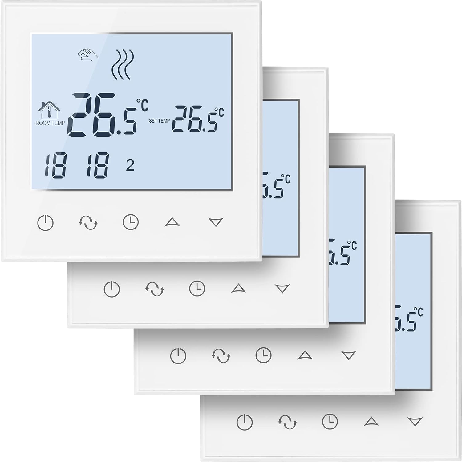 Beok WiFi Termostato de calefacción, Smart termostato de habitación Termostato de calefacción Termostato de Pared programable 16A Calefacción Eléctrica Termostato TGT70
