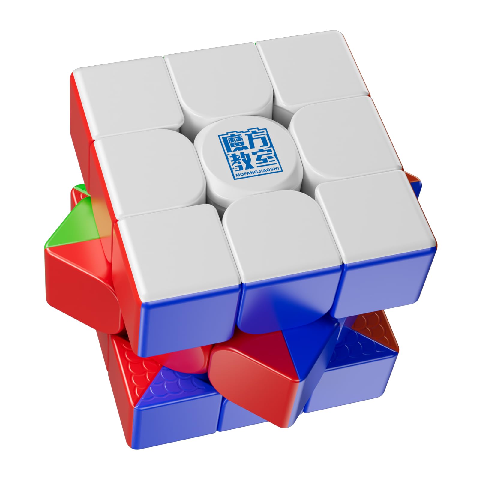 Moyu 3m V2 3x3 Magnetic Cube Moyu Cube Meilong Stickerless Magic Cubes with Stand - Fast Smooth Problem-Solving Brain Teaser Puzzle Toy for Kids & Adults