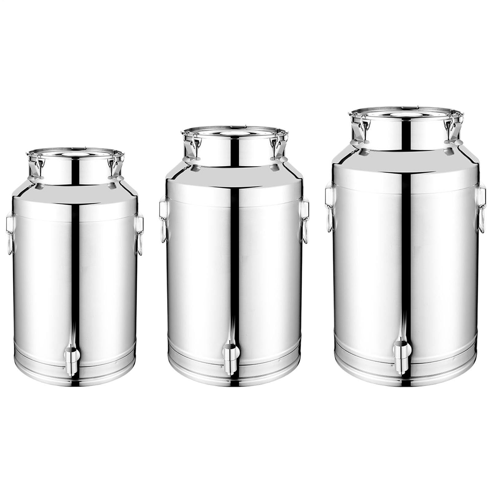 Contenedor Para Almacenar De Cocina 5L/9L/14L Acero Inoxidable Hermético | Recipiente De Grasa De Tocino Para Cubo De Leche, Barril De Leche,