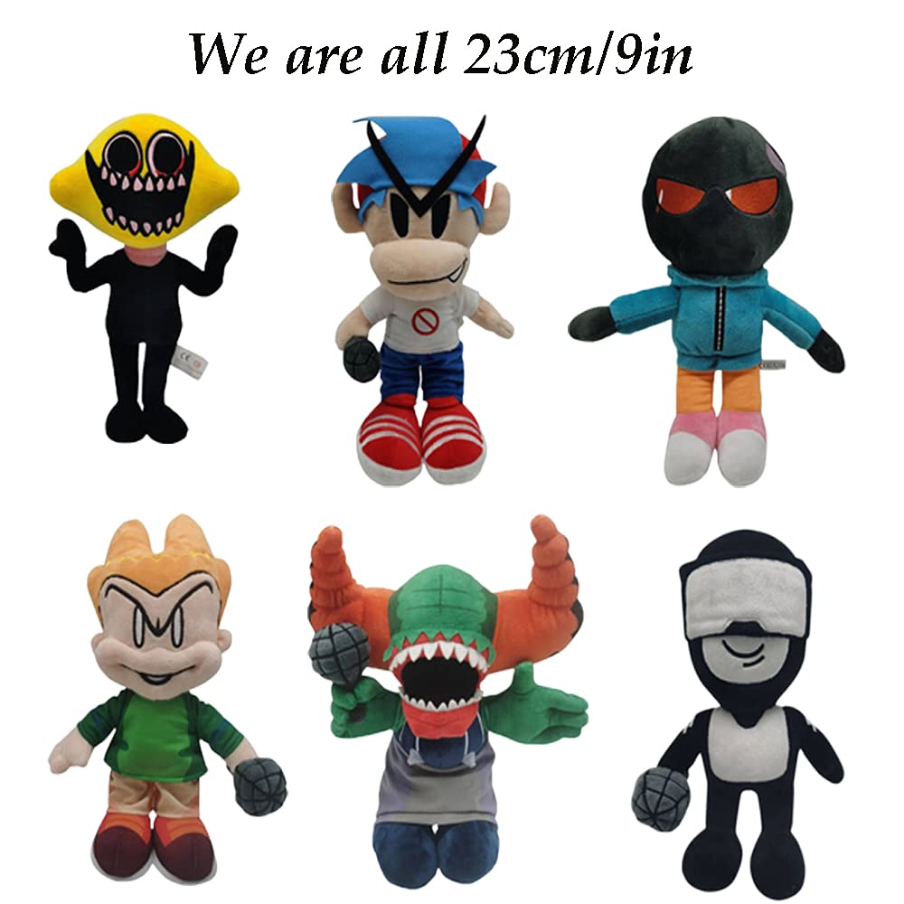 Amazon.co.jp: 9inフライデーナイトファンキンぬいぐるみ、FNFボーイ