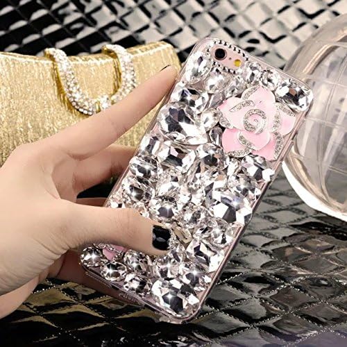 Funda para Huawei Honor X7,3D hecha a mano de lujo con piedras impresionantes de cristal de diamantes de imitación Bling Diamond Glitter Funda para