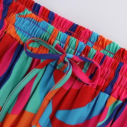 Pleated Maxi Skirts for Women Trendy Tiered Flowy Skirt Drawstring High Waisted Long Skirt A Line Ruffle Skirt4