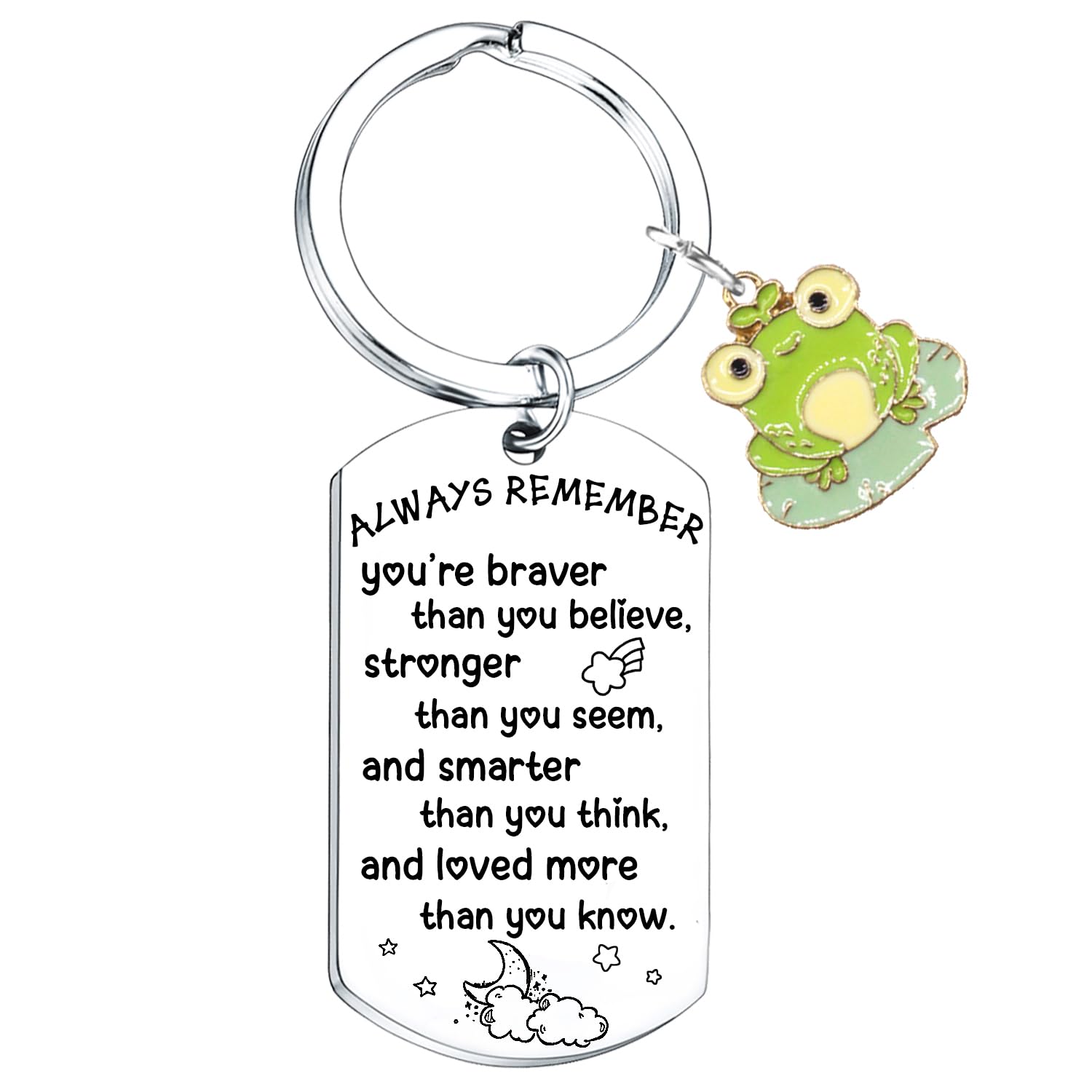 Nfyxcaz Frog Keychain Frog Gifts For Women Inspirational Gift For Friends Frog Lover Gifts Christmas Graduation Gift For Sister Daughter Granddaughter