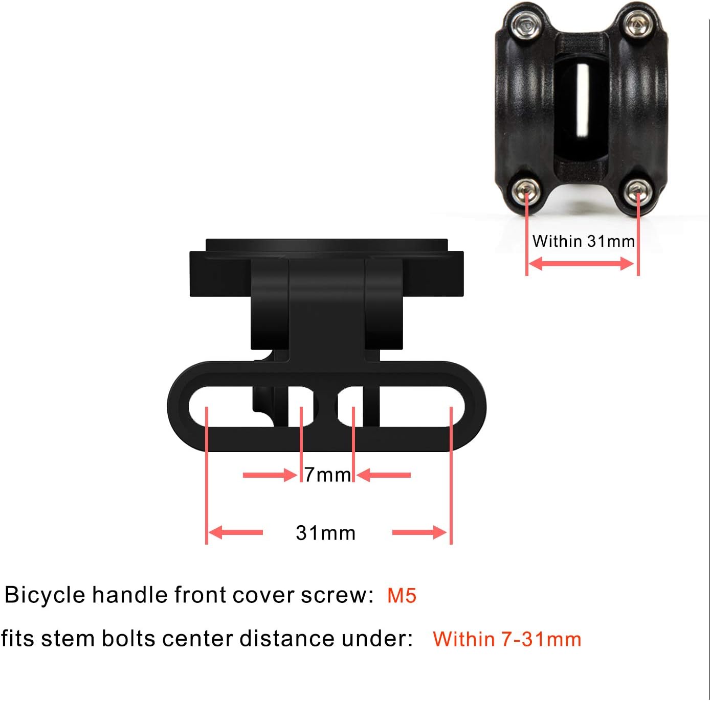 corki cycles adjustable out front stem mounted cycle computer bike mount compatible with wahoo elemnt boltelemnt roamelemnt mini