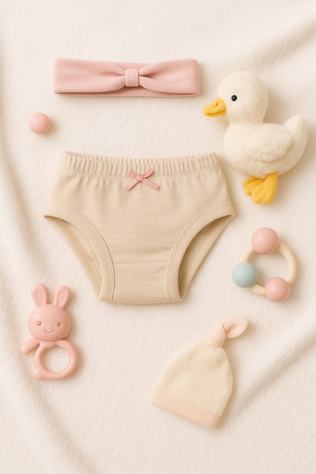 Adhigams Baby Girls Cotton Panties | Soft & Breathable Underwear | Skin-Friendly, Stretchable Elastic Waist | Comfortable for Babies & Toddlers 2