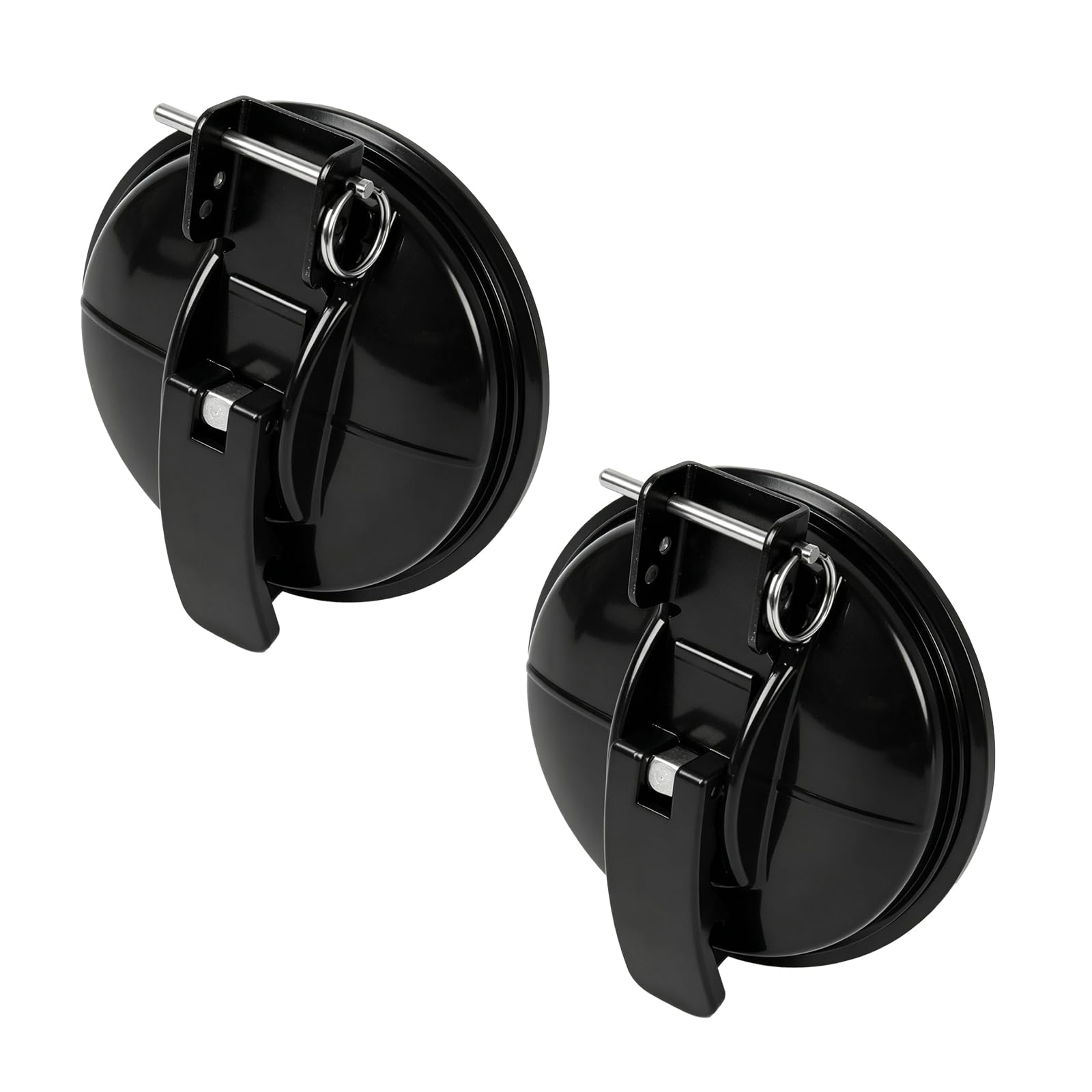 Soporte de pie para toldo, soporte de succión para toldo resistente de 11,5 cm, soporte para pata de toldo sin perforación con correa de refuerzo para autocaravana, furgoneta camper, caravana