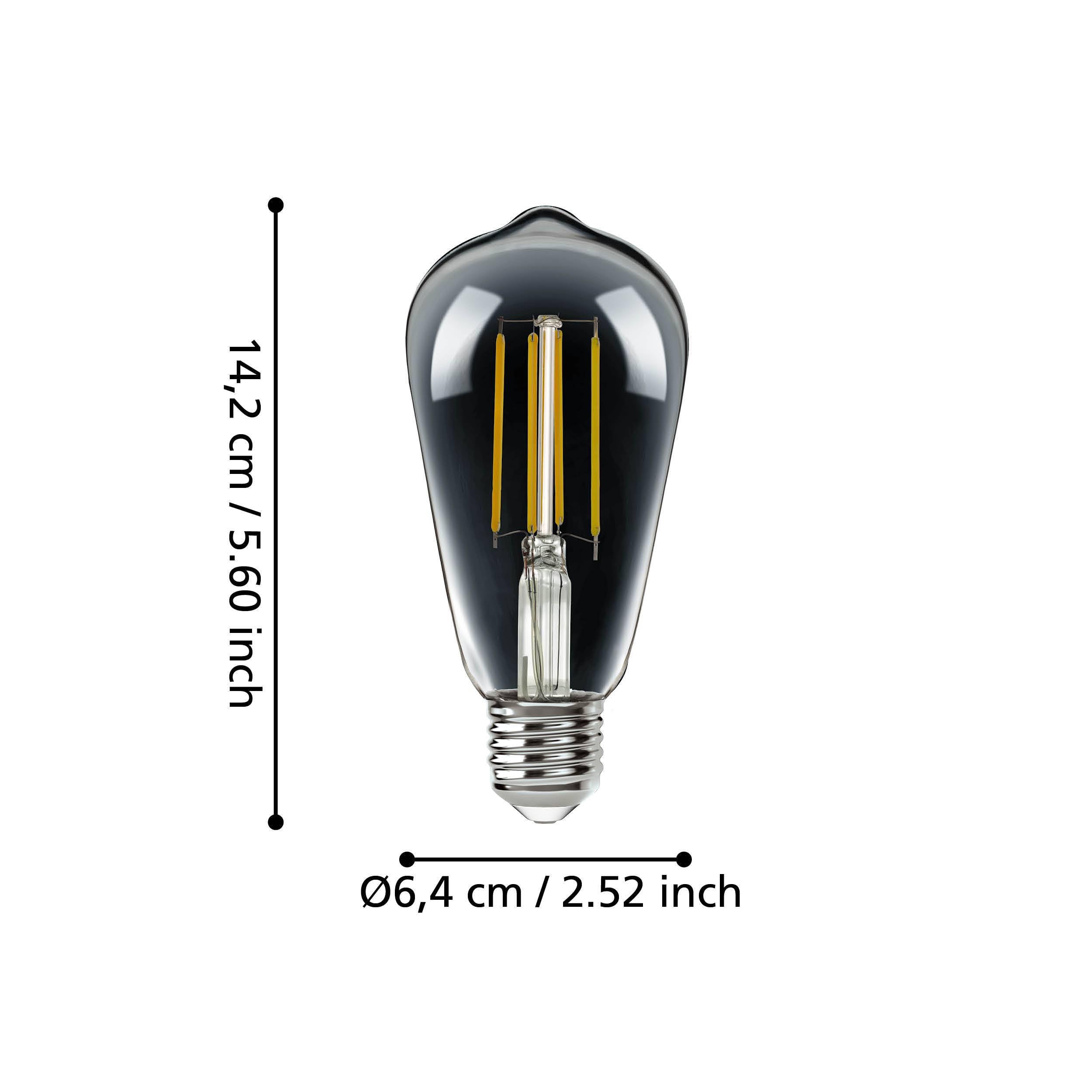 Eglo Connect.z Smart Home E27 LED Filament Light Bulb, ST64, ZigBee, app and Voice Control, dimmable, Neutral White - Image 2