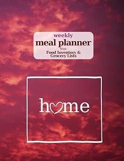 Weekly Meal Planner with Food Inventory & Grocery Lists: 60 weeks, Daily Menu Notebook for Family, Plan Shopping List, Healthy Diet + Waste Less Food (Wyoming Home)