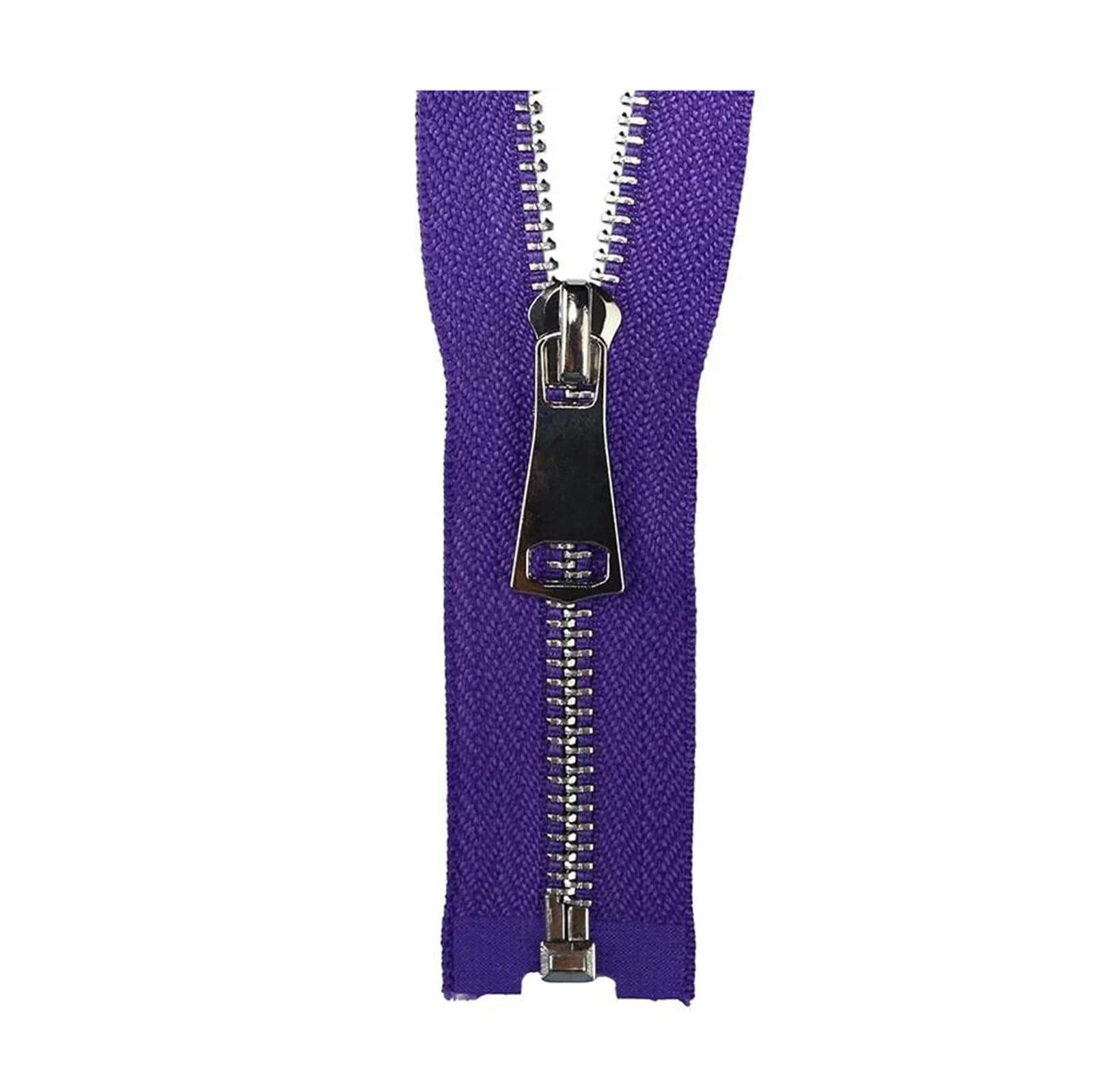 zamki do szycia, 1 szt. 5# metalowy zamek błyskawiczny z otwartym końcem, zamki do kurtek i płaszczy, zestaw naprawczy zamków ubrań, akcesoria szycia(Purple,40cm)