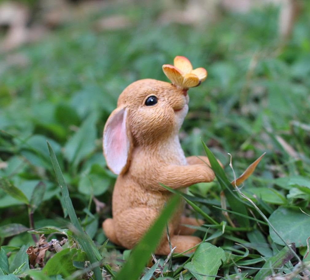 ガーデニング雑貨 ウサギ 5個セット ガーデニングオブジェ