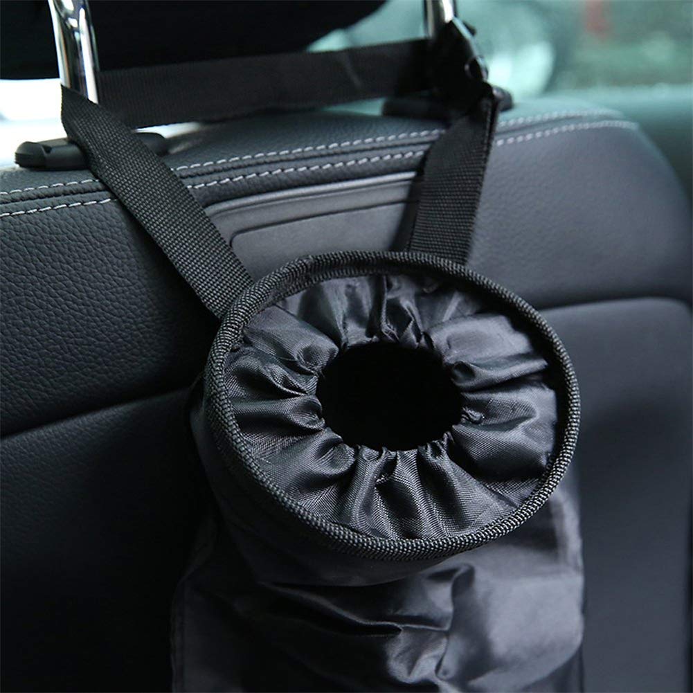 Poubelle Voiture Cuir PU Panda Mignon - Sac Poubelle Siège Arrière Avec Boucle, Organisateur Portable