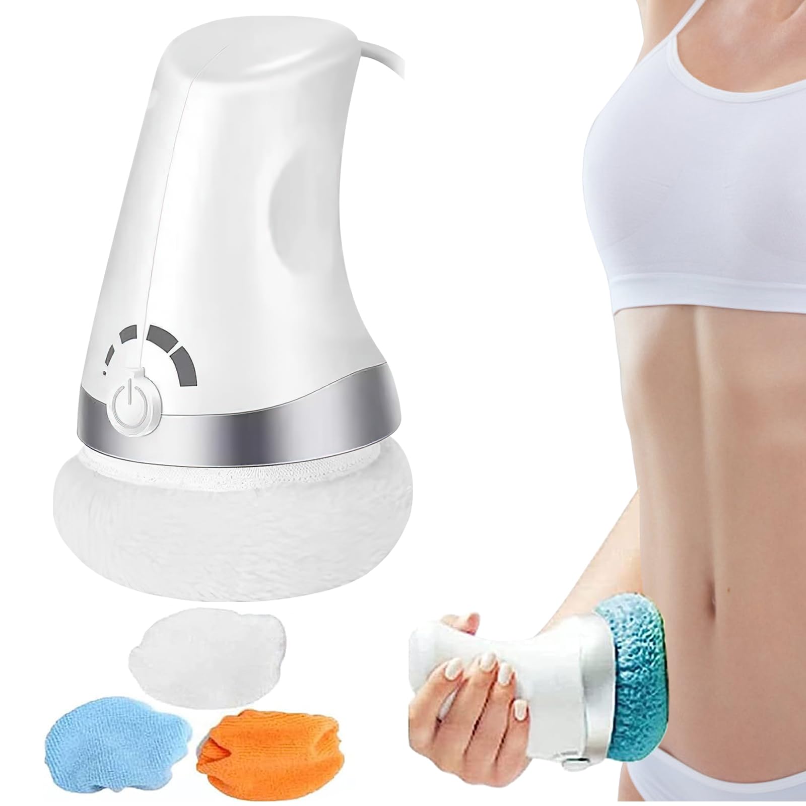 Appareil de Massage électrique anti-cellulite, Appareil Anti Cellulite avec 3 coussinets lavables pour L'abdomen, Fesses, Jambes, Masseur Anti Cellulite pour Soulever, Raffermir et Lisser la Peau
