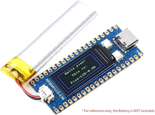 Vista 14 de RP2040-LCD-0.96-M Mini Board MCU de alto rendimiento similar a Pico-Like con cabecera pre-soldada basada en el microcontrolador Raspberry Pi RP2040
