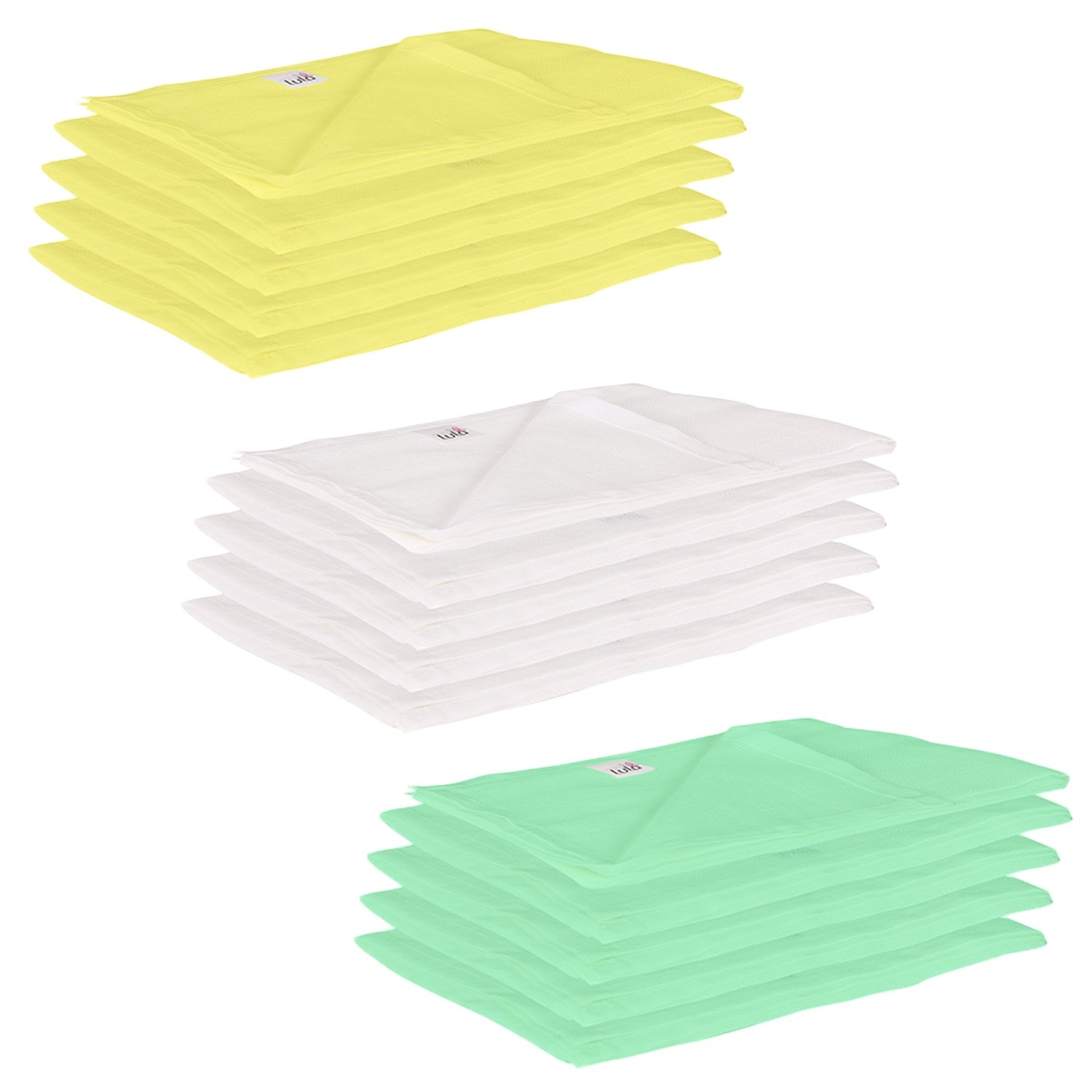 Lula Reusable Multi Colors Muslin Squares & Napkins (45cm X45Cm) Pack of 15-image-48