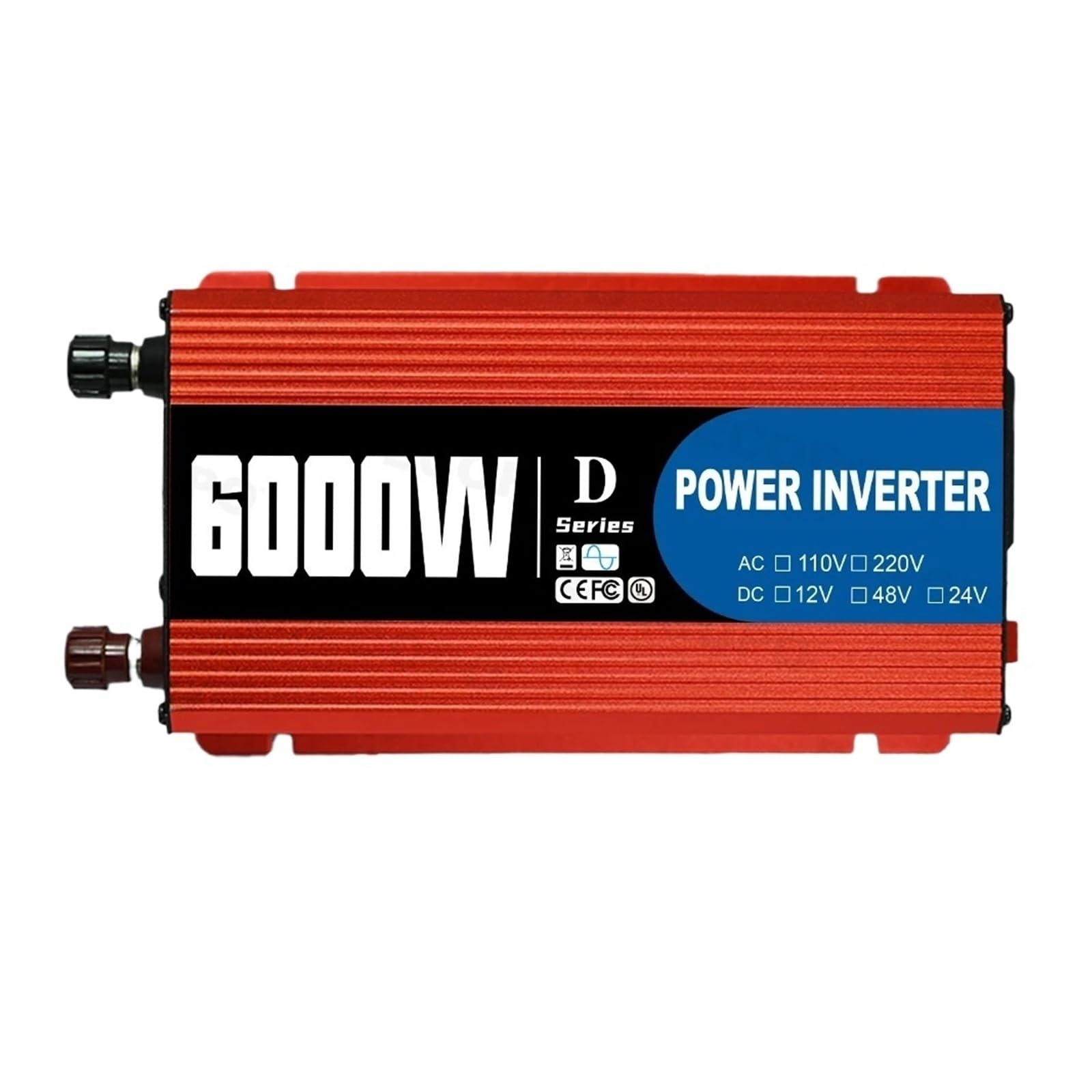 Inversor Potencia Inversor Inteligente Portátil 6000W 12V/24V/48V 110V/220V CA Puerto USB Abrazaderas Cocodrilo Camiones RV Todo Mundo Certificación CE Convertidor(48V,220V 50Hz)
