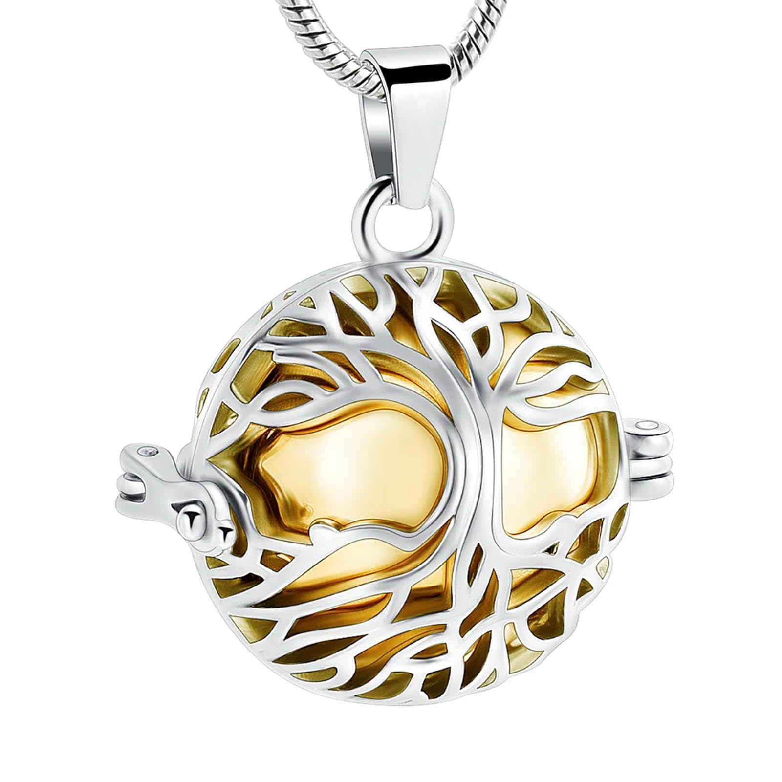 Pendentif urne pour cendres BIAIHQIE sécurisez vos souvenirs dans un bijou creux
