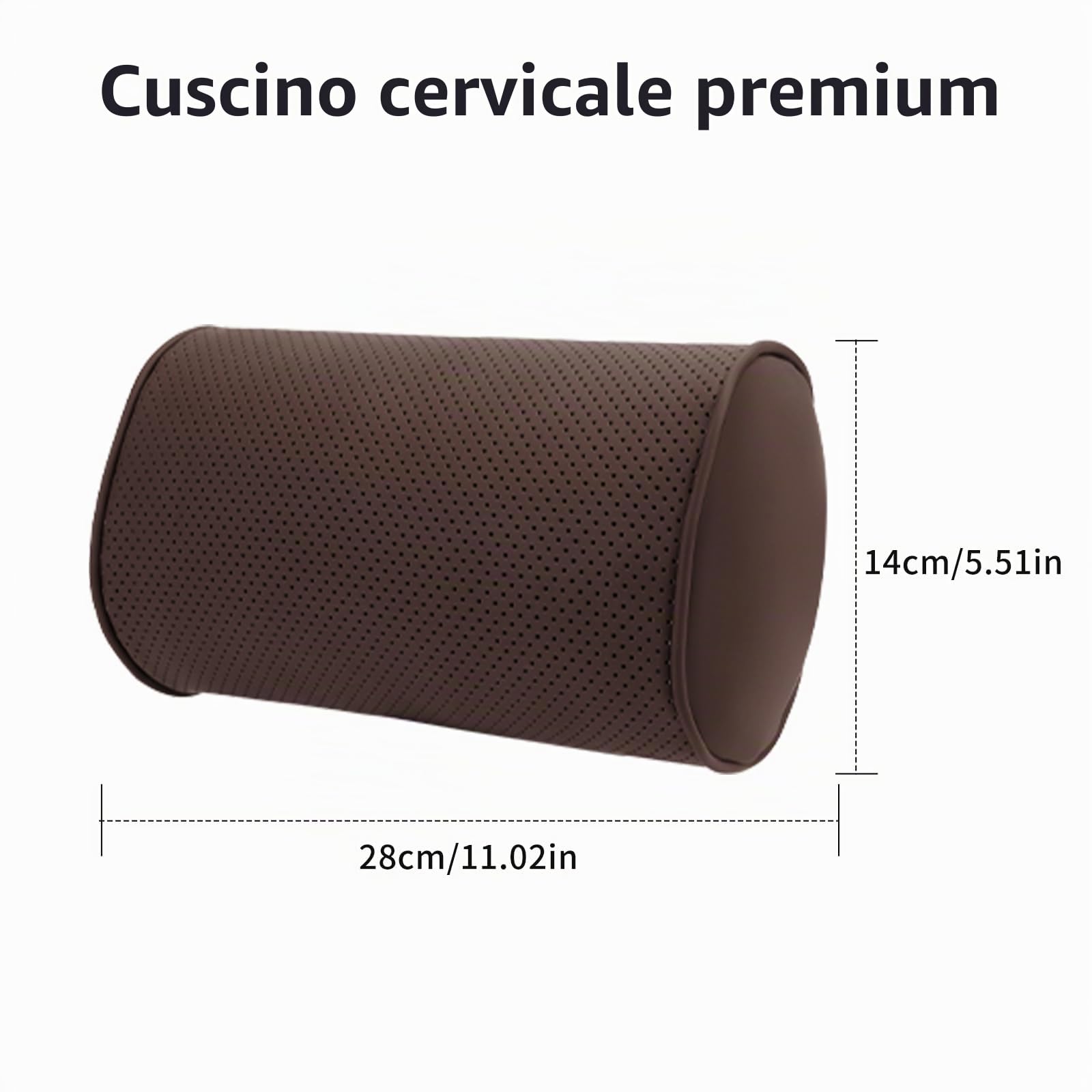 Poggiatesta Auto Cuscino, Supporto Testa per Seggiolino Auto, Cuscino da Collo con Memory Foam, Uso Universale in Auto/Casa/Ufficio