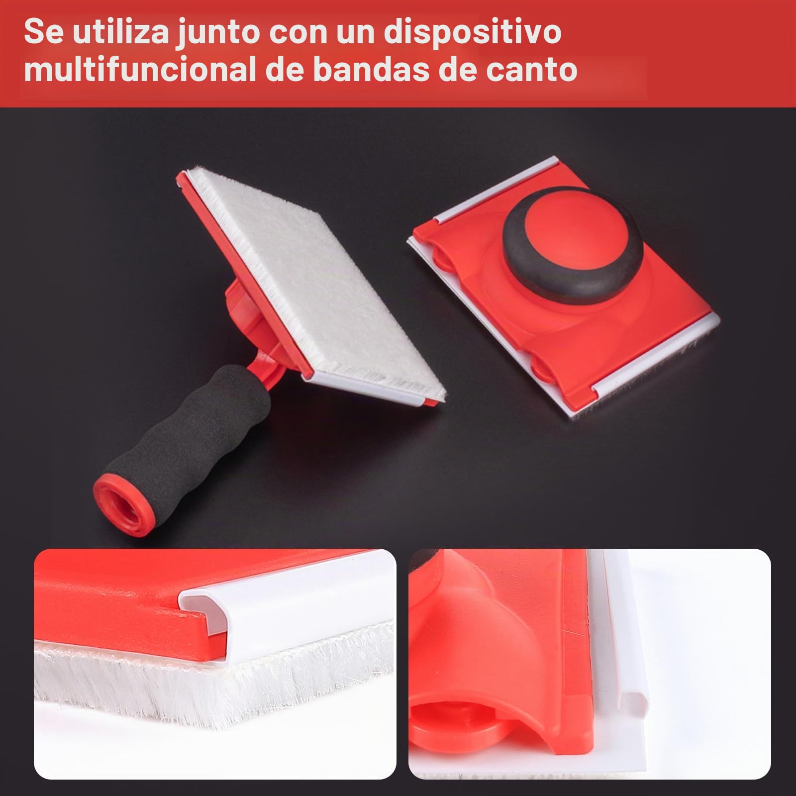 6 Almohadillas para Bordes de Pintura，Bordes Paint Edger，Almohadillas de Repuesto para Bordes de Pintura，Para Pintar Paredes en Hogar（12 x 9cm）