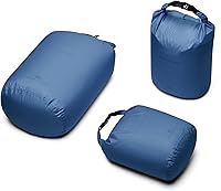 Vista 22 de Bee Nesting Juego de bolsas secas ultraligeras para mochileros, saco seco impermeable para camping, senderismo, motocicleta, saco de cosas ligeras