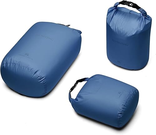 Miniatura 22 de Bee Nesting Juego de bolsas secas ultraligeras para mochileros, saco seco impermeable para camping, senderismo, motocicleta, saco de cosas ligeras