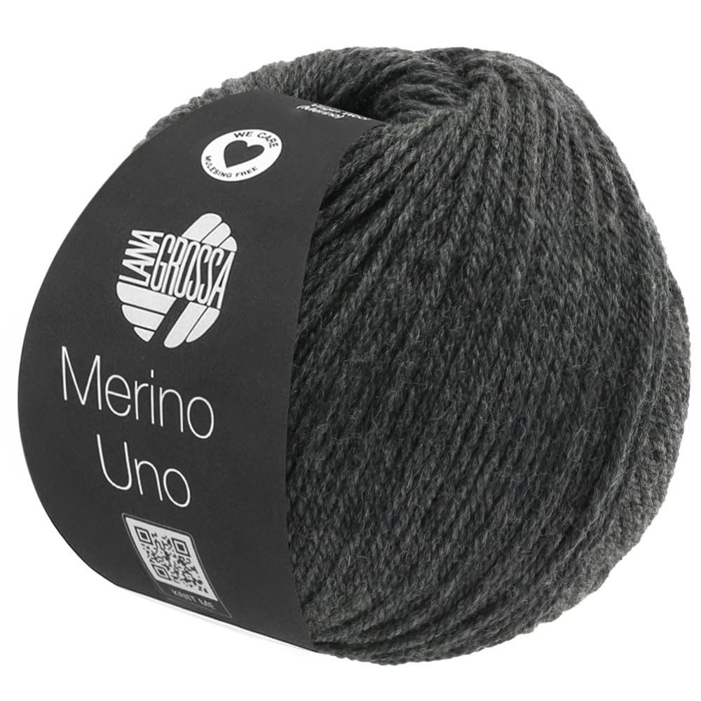 LANA GROSSA Merino Uno 100% Merinowolle, Superwash, 50 g / 125 m