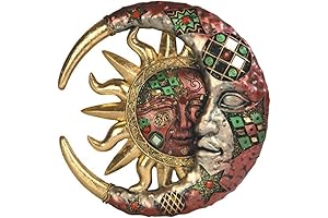 Sunmoon Creations Large Crescent Moon and Sun Wall Decor