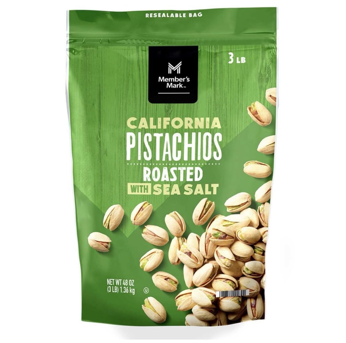 Roasted Pistachios with Sea Salt, 48 oz.
