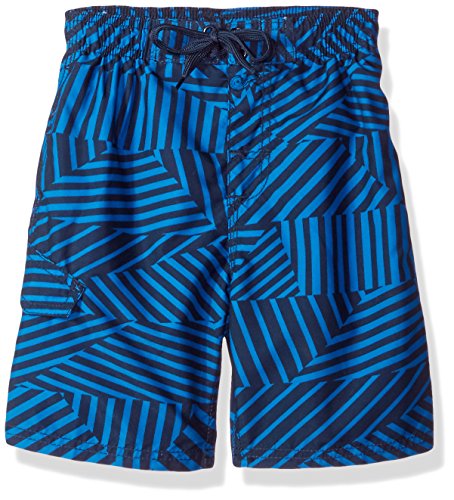 Image of Kanu Surf Boys' Victor Stripe Quick Dry Beach Board Shorts Swim Trunk