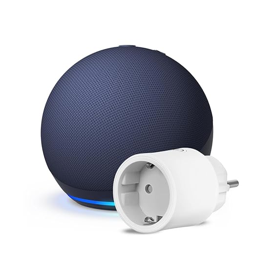 Echo Dot (5ª generazione) | Blu notte + OSRAM SMART+ Presa intelligente con Matter, compatibile con Alexa - Kit di base per Casa Intelligente