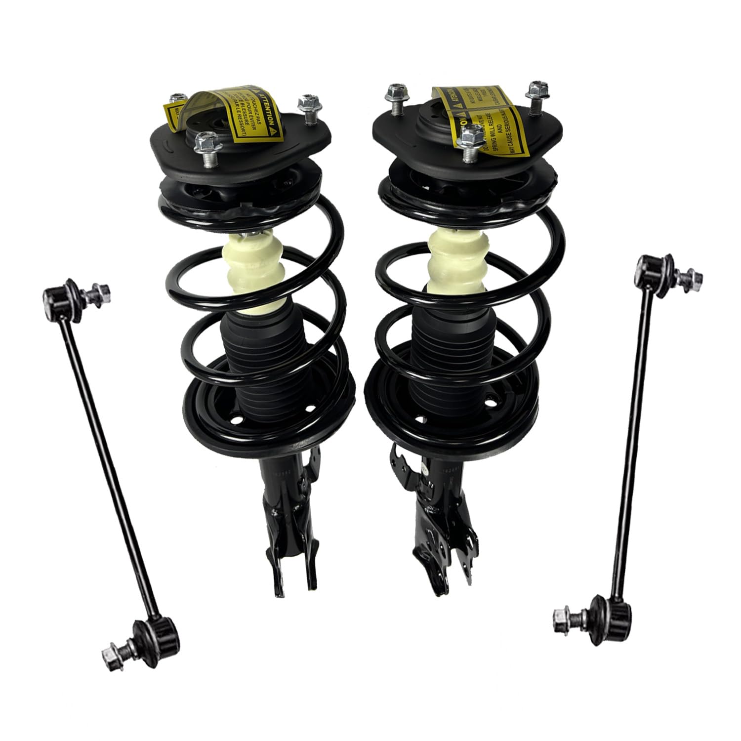 Front Strut & Sway Bar Link Assembly For 2009-2013 Toyota Corolla 1.8L (USA Built With M10 Stud) – 4-Piece Set